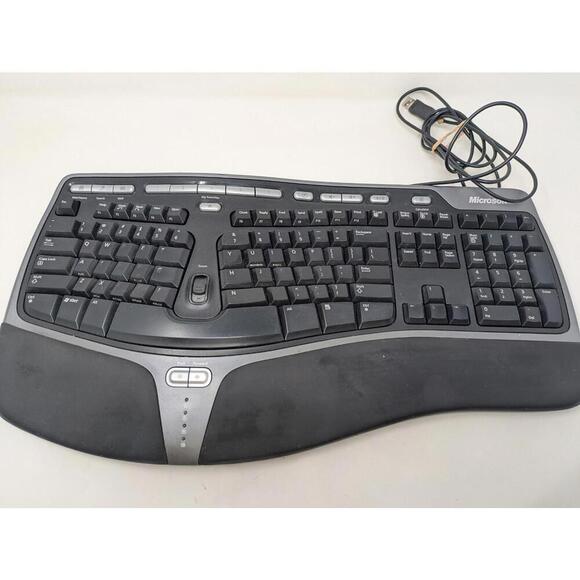 Microsoft Natural Ergonomic Keyboard 4000 v1.0 KU-0462 Model 1048 USB Wired | - Picture 1 of 6